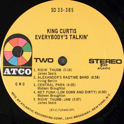 King Curtis : Everybody's Talkin' (LP, Club)