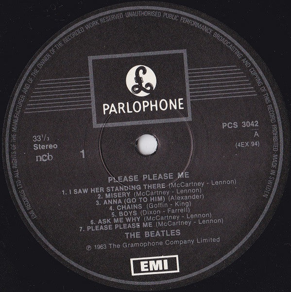 The Beatles : Please Please Me (LP, Album, RE)