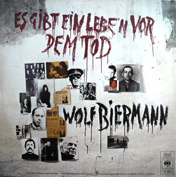 Wolf Biermann : Es Gibt Ein Leben Vor Dem Tod (LP, Album)