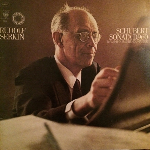 Rudolf Serkin, Franz Schubert : Sonata D.960 B-Flat (LP, Gat)