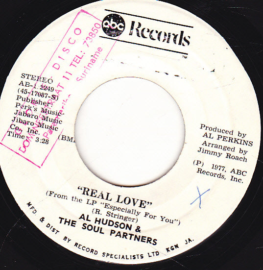 Al Hudson & The Partners : Real Love (7")