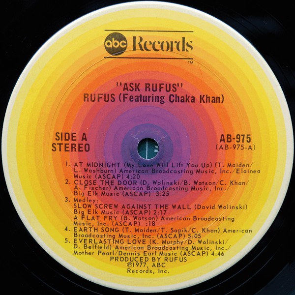 Rufus & Chaka Khan : Ask Rufus (LP, Album, San)