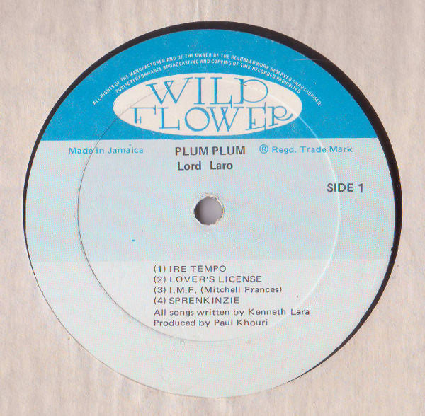 Lord Laro : Plum Plum (LP, Album)