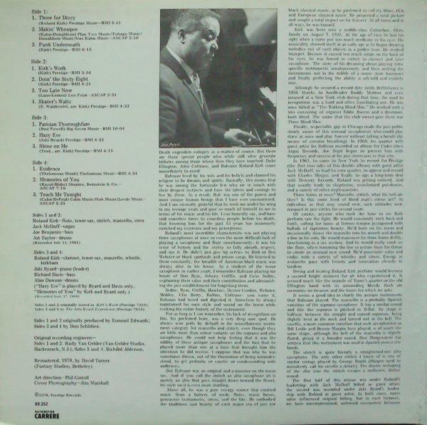 Roland Kirk : Pre-Rahsaan (2xLP, Comp, RM)