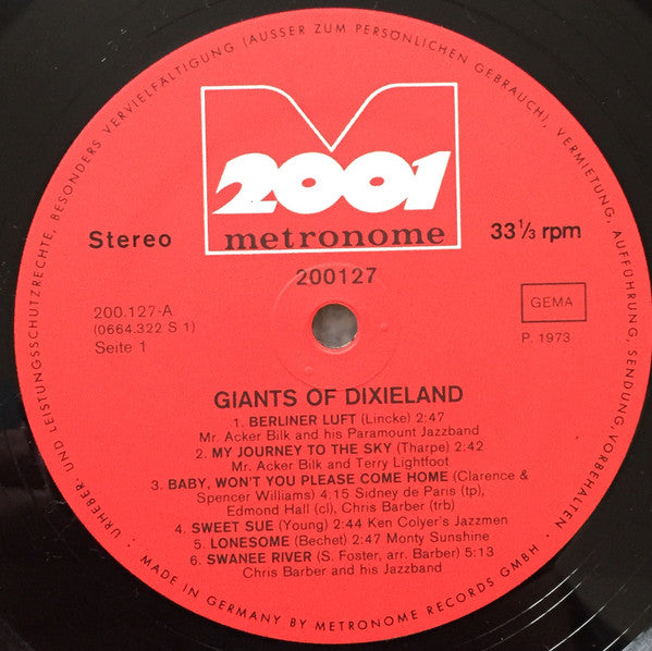 Various : Giants of Dixieland (LP, Comp)