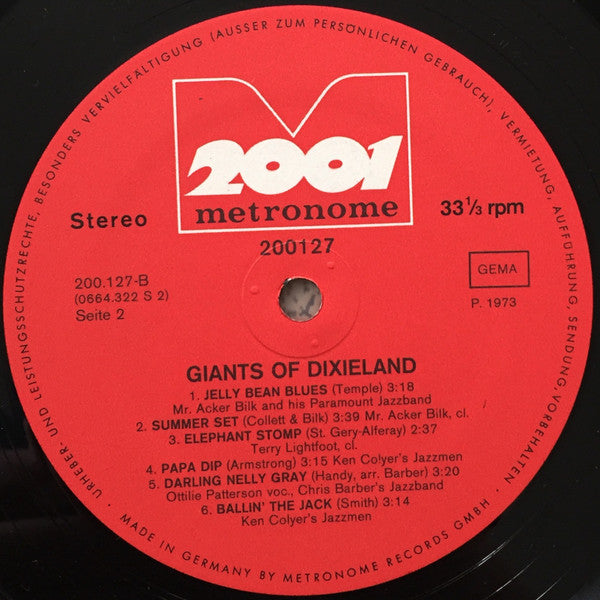 Various : Giants of Dixieland (LP, Comp)