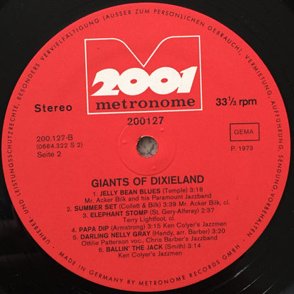 Various : Giants of Dixieland (LP, Comp)