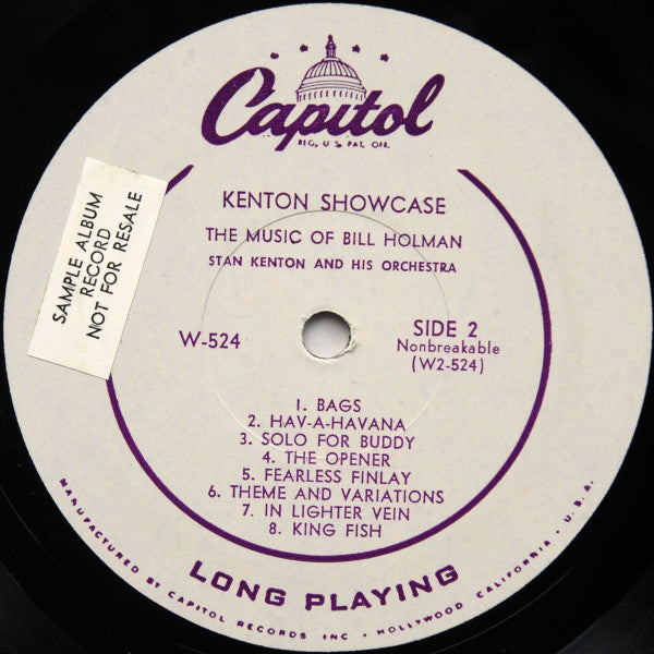 Stan Kenton And His Orchestra : Kenton Showcase - The Music Of Bill Russo - The Music Of Bill Holman (LP, Album, Comp, Mono, Scr)