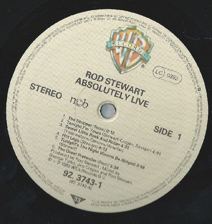 Rod Stewart : Absolutely Live (2xLP, Album)