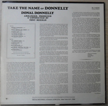 Donal Donnelly : Take The Name Of Donnelly (LP)