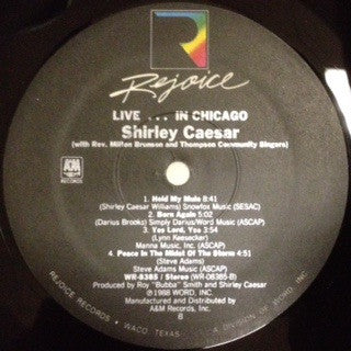 Shirley Caesar With Rev. Milton Brunson And The Thompson Community Singers : Live ... In Chicago (LP, Album)