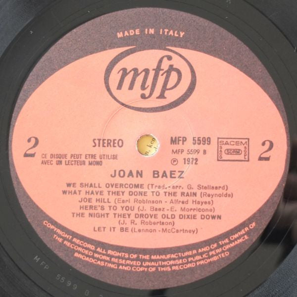 Judy Nash : Judy Sings Joan Baez (LP, Album)