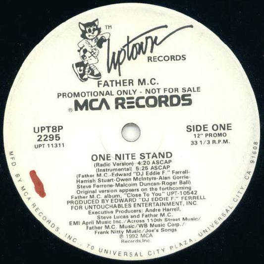 Father MC : One Nite Stand (12", Promo)