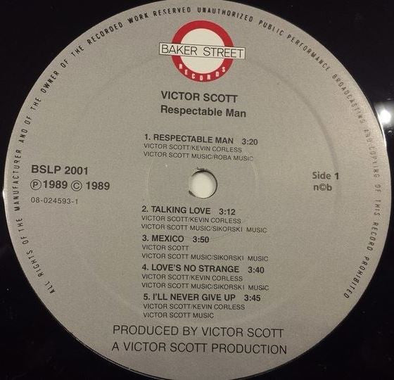 Victor Scott : Respectable Man (LP)