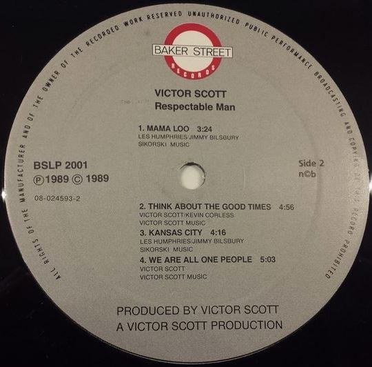 Victor Scott : Respectable Man (LP)