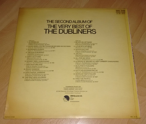 The Dubliners : The Second Album Of The Very Best Of The Dubliners  (20 Fabulous Tracks) (LP, Comp)