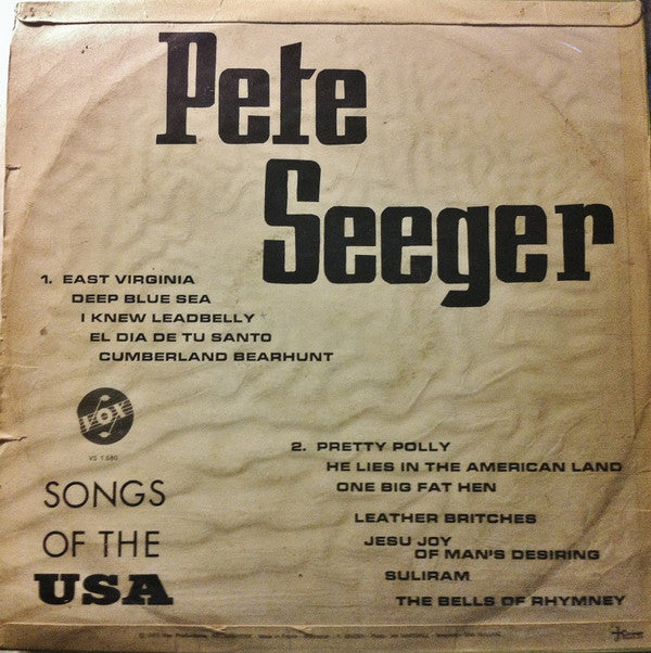 Pete Seeger : Songs Of The USA (LP, Album, RE)