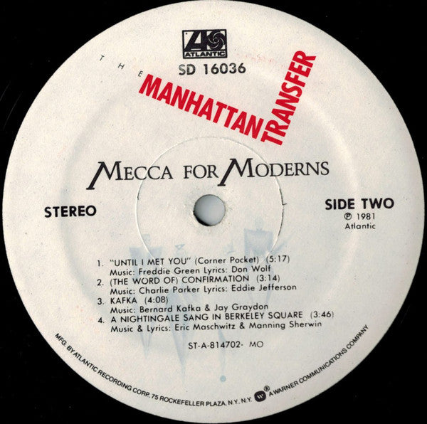 The Manhattan Transfer : Mecca For Moderns (LP, Album, MO )