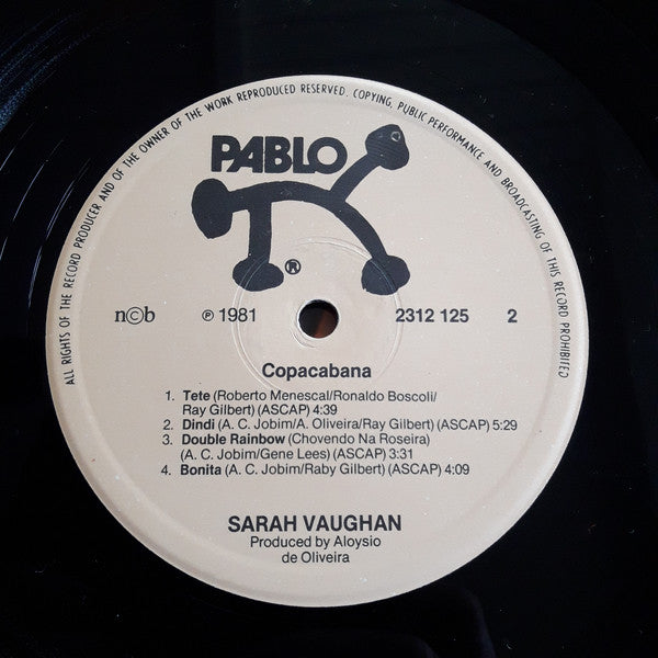 Sarah Vaughan : Copacabana (LP, Album)