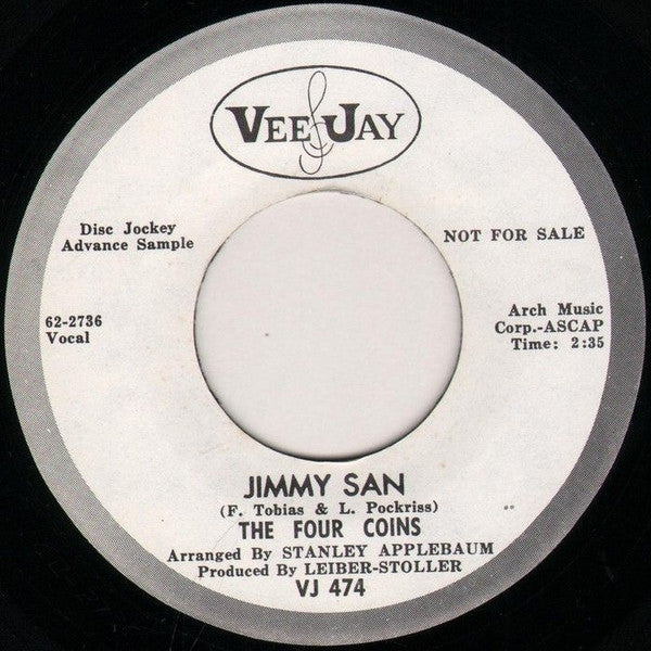 The Four Coins : They Say / Jimmy San (7", Promo)