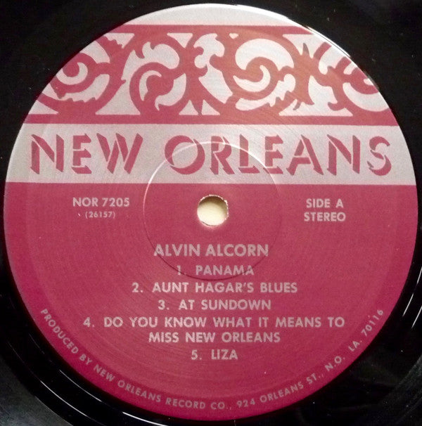 Alvin Alcorn's Jazz Band : Alvin Alcorn And His New Orleans Jazz Band (LP)