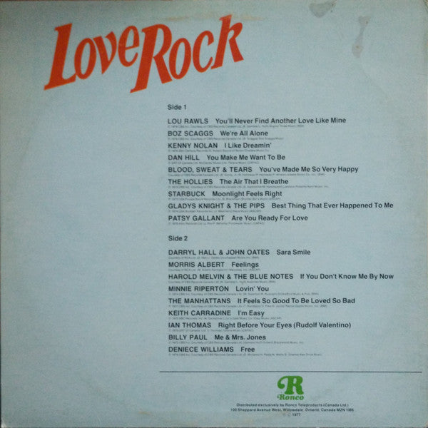 Various : Love Rock (LP, Comp)