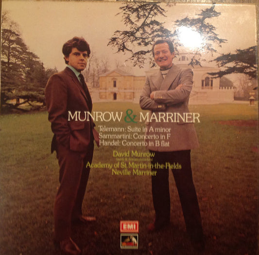 David Munrow, The Academy Of St. Martin-in-the-Fields, Sir Neville Marriner / Georg Philipp Telemann, Giuseppe Sammartini, Georg Friedrich Händel : Munrow & Marriner (LP, Album)