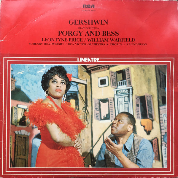 George Gershwin, Leontyne Price, William Warfield, McHenry Boatwright, RCA Victor Symphony Orchestra, Skitch Henderson : Gershwin Brani Scelti Da Porgy And Bess (LP, Album, RE)