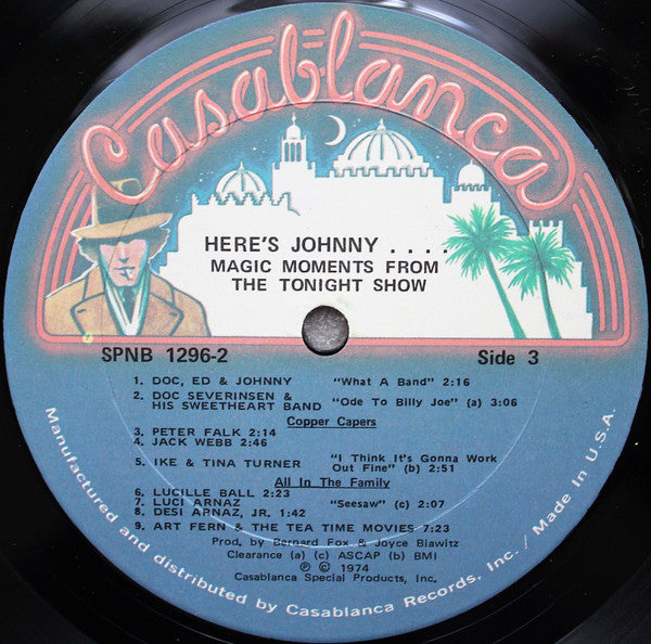 Johnny Carson : Here's Johnny.... Magic Moments From The Tonight Show (2xLP, Album)