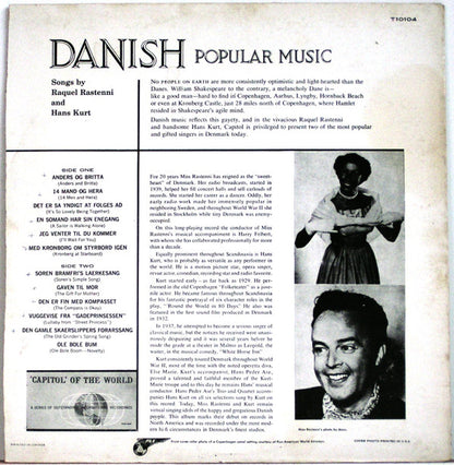 Hans Kurt, Raquel Rastenni : Danish Popular Music (LP, Mono)