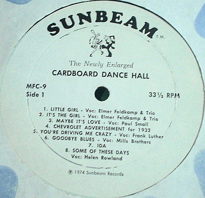 Various : The Newly Enlarged Cardboard Dance Hall (LP, Comp)