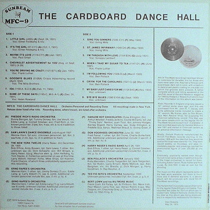 Various : The Newly Enlarged Cardboard Dance Hall (LP, Comp)