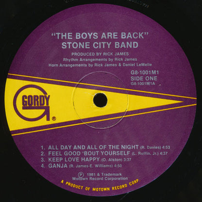 Stone City Band : The Boys Are Back (LP, Album)