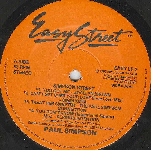 Various : Paul Simpson - Simpson Street (LP, Comp)