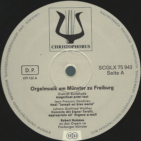 Robert Hommes : Orgelmusik Am Münster Zu Freiburg (LP)