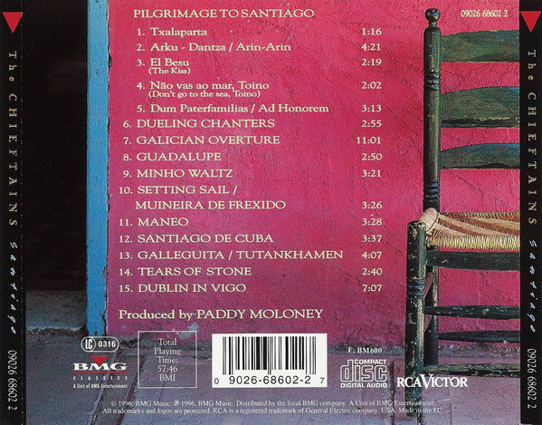 The Chieftains : Santiago (CD, Album)