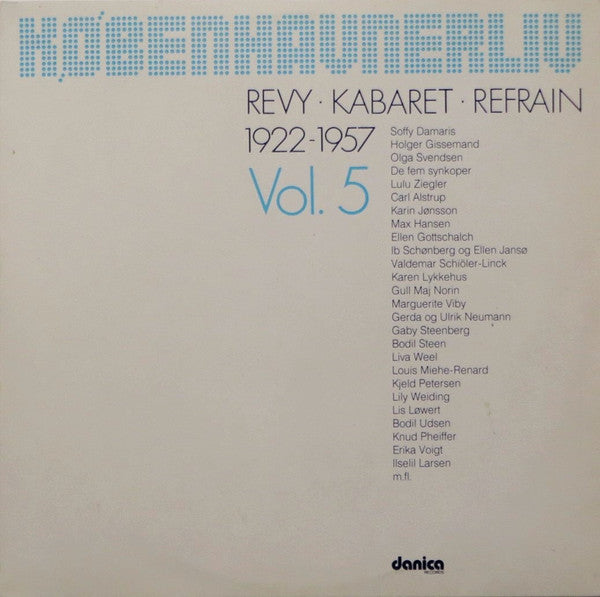 Various : Københavnerliv 1922-1957 (Revy - Kabaret - Refrain)  (2xLP, Comp)