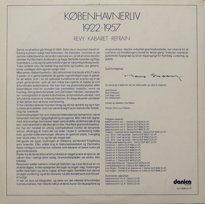 Various : Københavnerliv 1922-1957 (Revy - Kabaret - Refrain)  (2xLP, Comp)