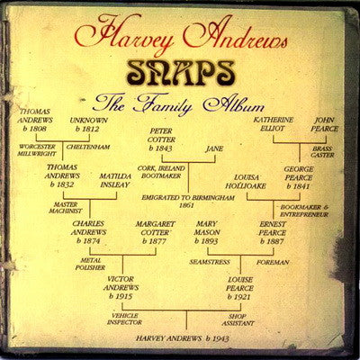 Harvey Andrews : Snaps, The Family Album (CD, Album)