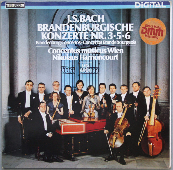 Johann Sebastian Bach - Concentus Musicus Wien, Nikolaus Harnoncourt : J.S. Bach Brandenburgische Konzerte Nr. 3•5•6 (LP)