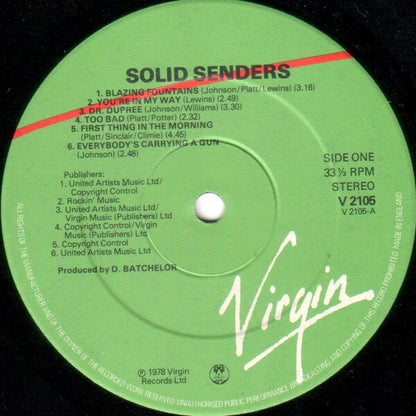 Solid Senders : Solid Senders (LP)