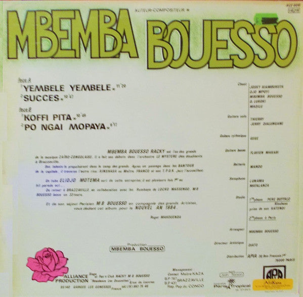 Bouesso M'Bemba : Yembele Yembele (LP, Album)