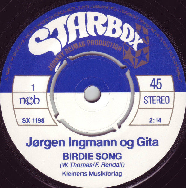 Jørgen Ingmann & Gita (10) : Birdie Song / Ballade Pour Adeline (7", Single)