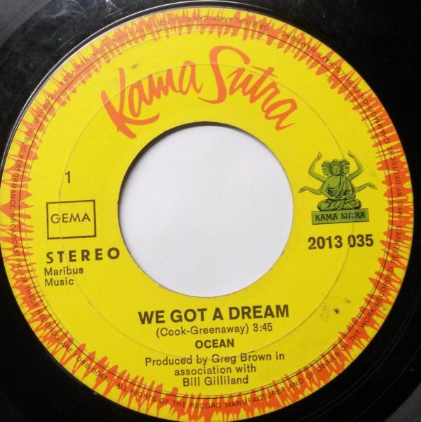 Ocean (3) : We Got A Dream (7", Single)