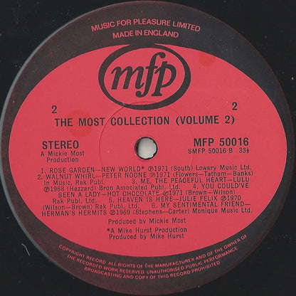 Various : The Most Collection (Volume 2) (LP, Comp, Eng)