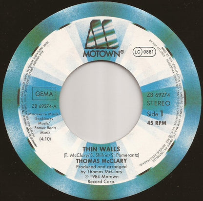 Thomas McClary : Thin Walls / Love Will Find A Way (7")