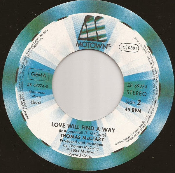 Thomas McClary : Thin Walls / Love Will Find A Way (7")