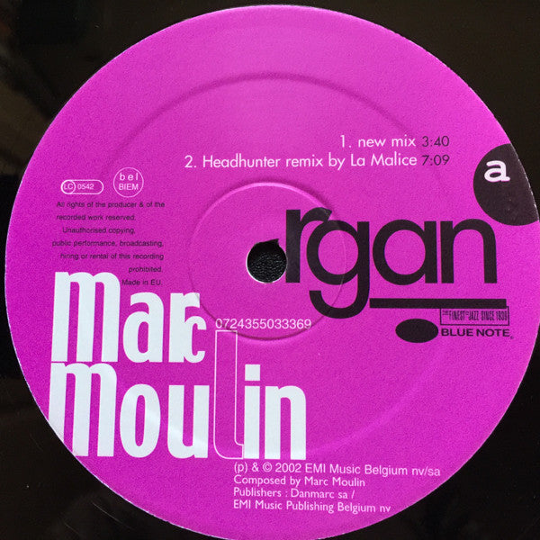 Marc Moulin : Organ (12")