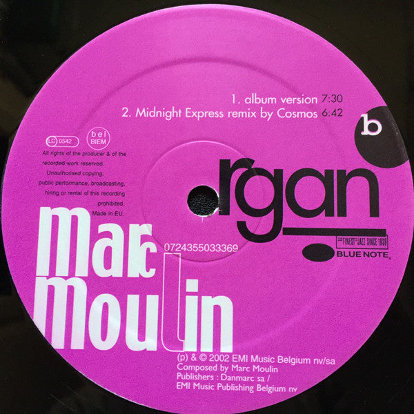 Marc Moulin : Organ (12")