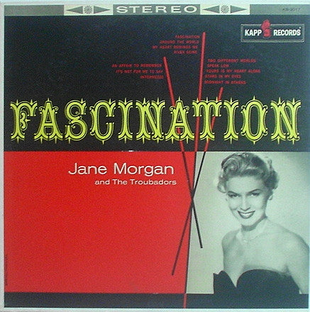 Jane Morgan With The Troubadors : Fascination (LP, Album, RE)